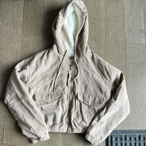 Corduroy Sherpa cropped Jacket